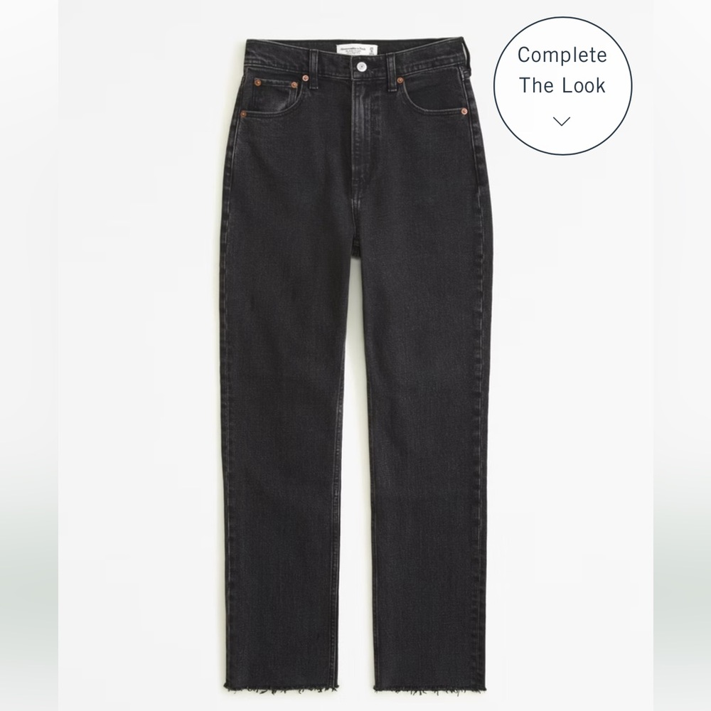 Abercrombie and Fitch Ultra High Rise Ankle Straight Jean Size 28